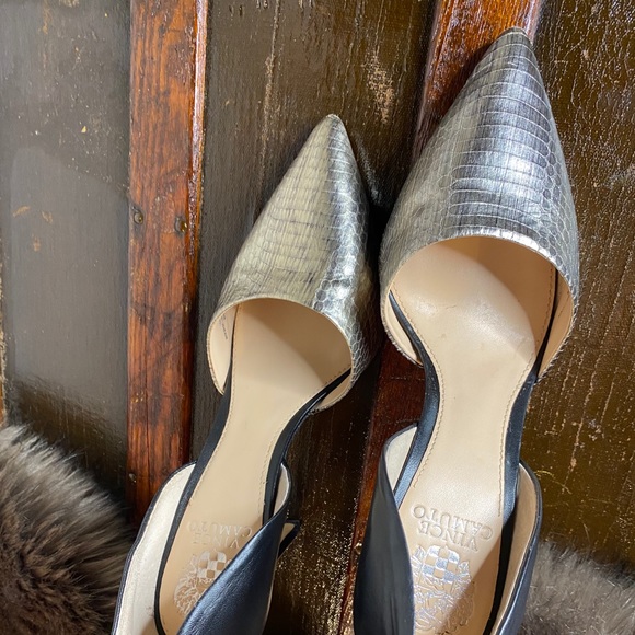 *Rare* Vince Camuto Baby Stiletto Silver Snakeskin - Picture 7 of 12